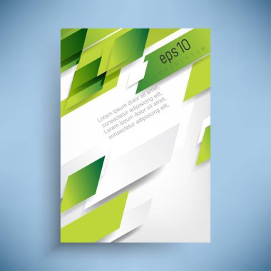 Yeşil kabarık örtüşen hareket geometrik öğeleri yüksek teknoloji kurumsal iş geçmişi