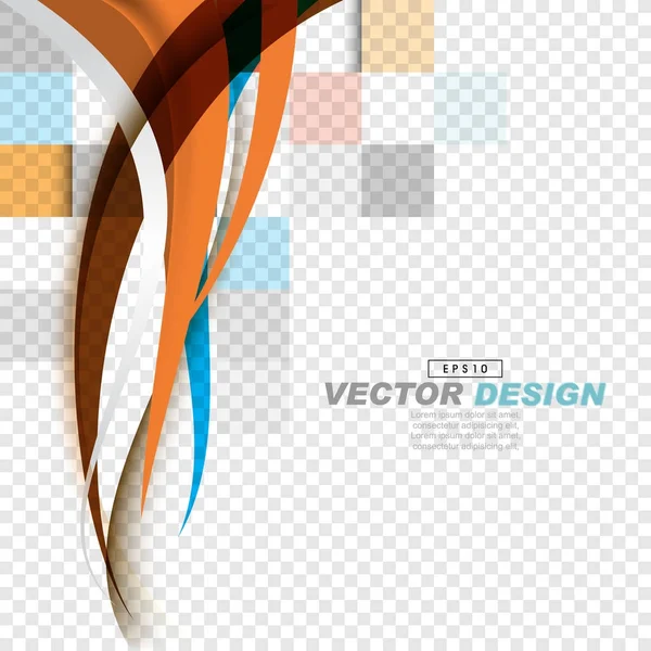 Fondo Colorido Elegante Abstracto Con Líneas Ondulantes — Vector de stock