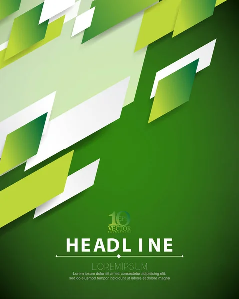 Yeşil kabarık örtüşen hareket geometrik öğeleri yüksek teknoloji kurumsal iş geçmişi