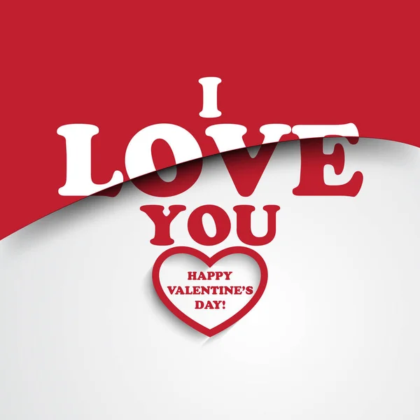 Typographie Aime Valentine Day Message — Image vectorielle