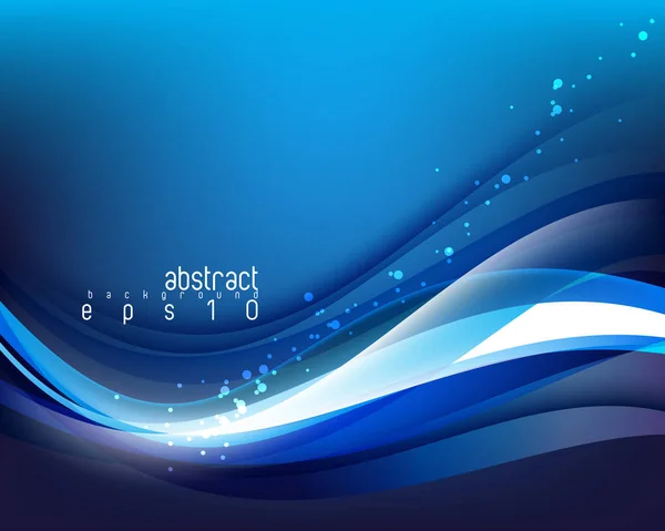  parlak mavi dalga kavramı arka plan vektör