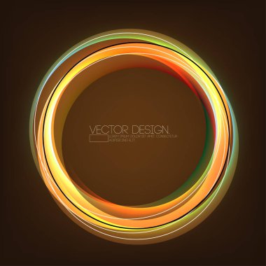 çok renkli çerçeve arka plan yuvarlak