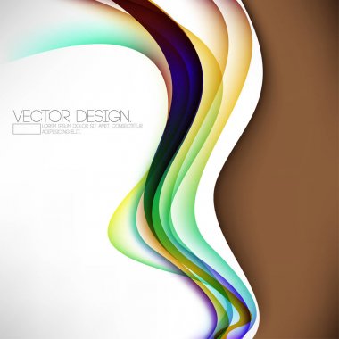 çok renkli örtüşen renkli özet satırları etkisi tasarım karikatür