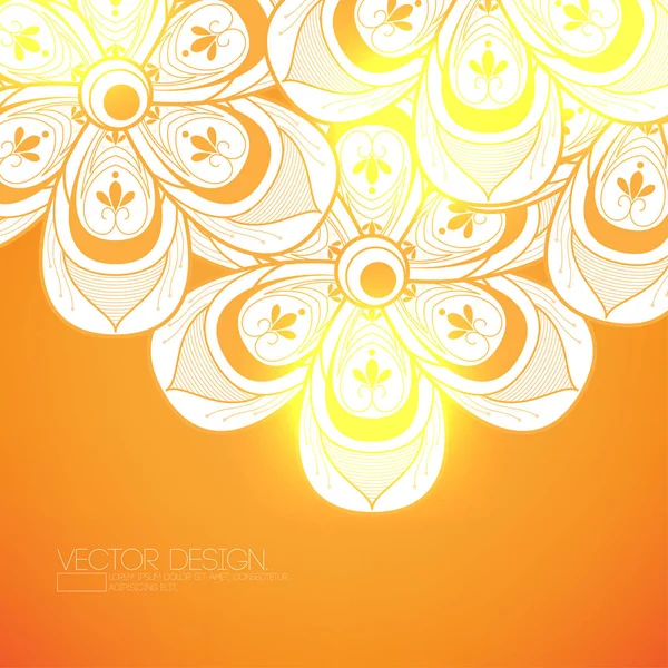 çiçek mandala desen kutsal geometri vektör tasarımı