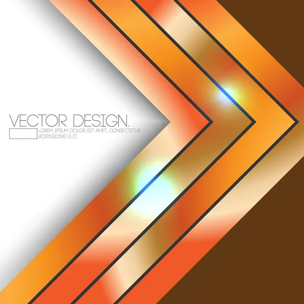 Metallic Geometric Material Abstract Design — Stock Vector