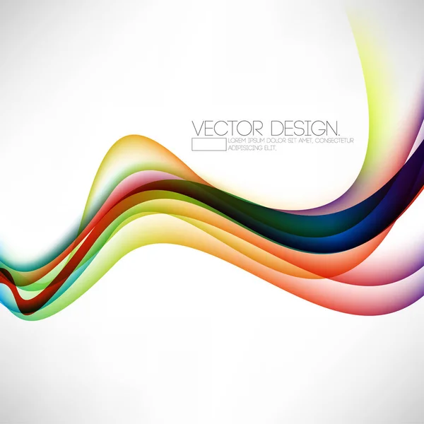 Multicolor Superposición Colorido Abstracto Líneas Dibujos Animados Efecto Diseño — Vector de stock