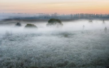 Sisli sonbahar sabahı