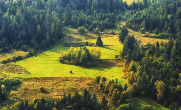 Herbstabend in den Karpaten — Stockfoto