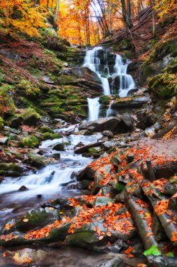 Sonbahar Karpat şelale