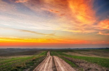 Alanında sonbahar şafak