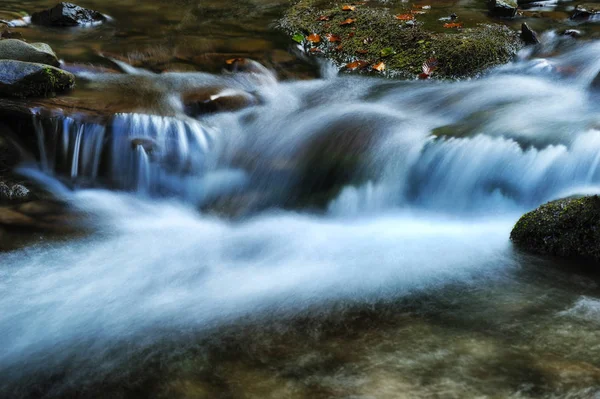 秋の滝 カルパティア山脈の美しいクリーク — ストック写真