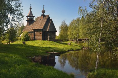 Kostroma Mimari-Etnografi ve Peyzaj Müzesi-Rezervi Kostromskaya Sloboda.