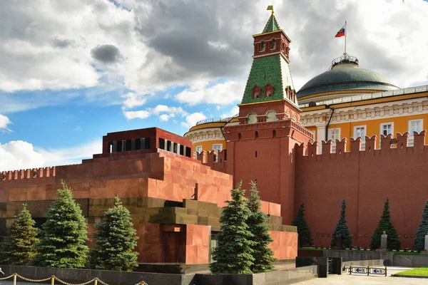 Mausoléu Lenine Cidade Moscou Federação Russa Praça Vermelha — Fotografia de Stock