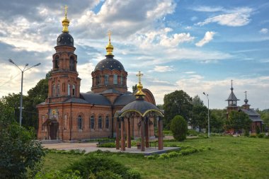 Stary Oskol 'daki Alexander Nevsky Katedrali. Rusya