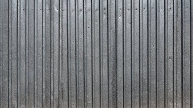 Gray metal decking. Sheets of gray corrugated iron clipart