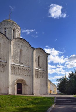 Vladimir 'deki Dmitrievsky Katedrali. Rusya 'nın altın yüzüğü