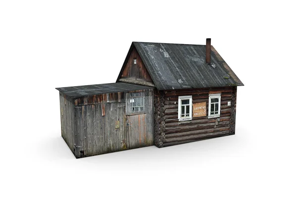 Konut binasının 3D görüntüsü. beyaz arkaplan