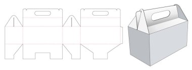 Kartonu taşı ve kes şablonu