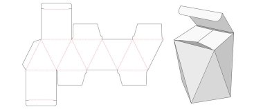 Özel kutu die şablon tasarımını kes