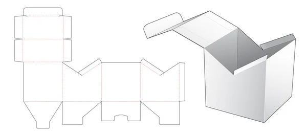 Special Packaging Box Die Cut Template — Stock Vector