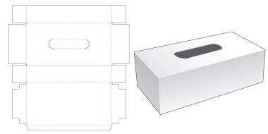 Dokular uzun öl şablonu kes