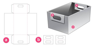Saplı karton kesme şablonu