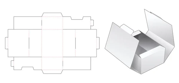 Caixa Correio Morrer Modelo Corte — Vetor de Stock