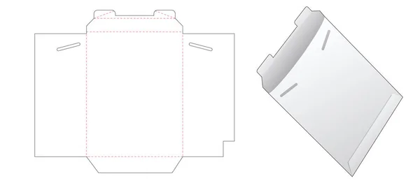 Sjabloon Voor Papierenveloppen — Stockvector