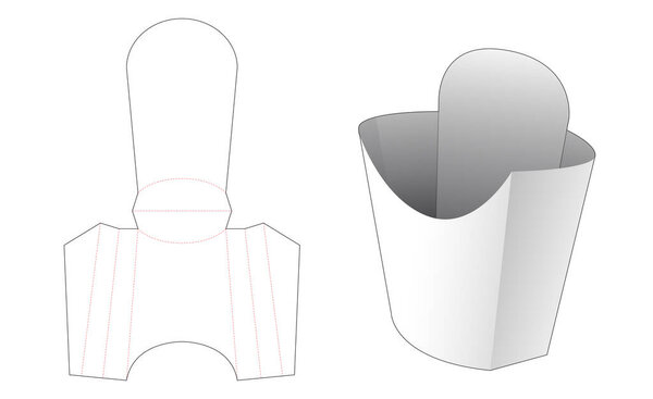 Шаблон жареного картофеля
