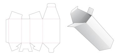 Trapezoid paketleme kutusu kesme şablonu
