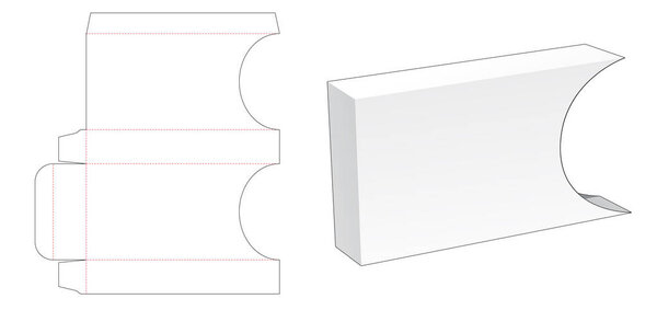 Картонная упаковка крышки шаблон штампа
