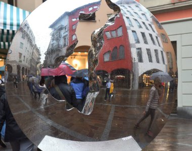 Eski Lugano kasabası, Ticino kantonu, İsviçre