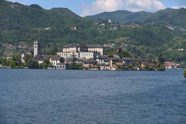 Άποψη Της Λίμνης Maggiore Ιταλία — Φωτογραφία Αρχείου