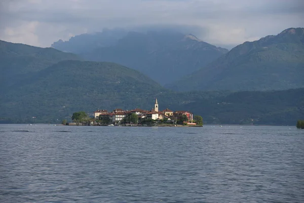 Pohled Jezero Maggiore Itálie — Stock fotografie