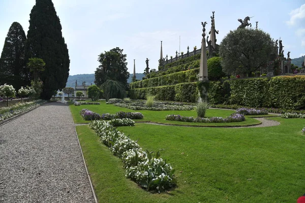 Tremezzo Italia Maggio 2019 Veduta Del Giardino Villa Carlotta — Foto Stock