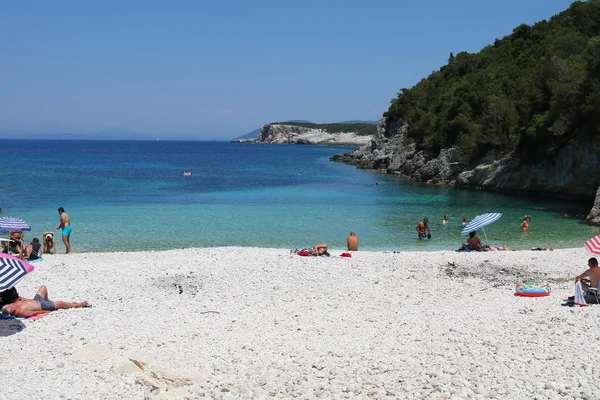 Bela Paisagem Costeira Kefalonia Grécia — Fotografia de Stock