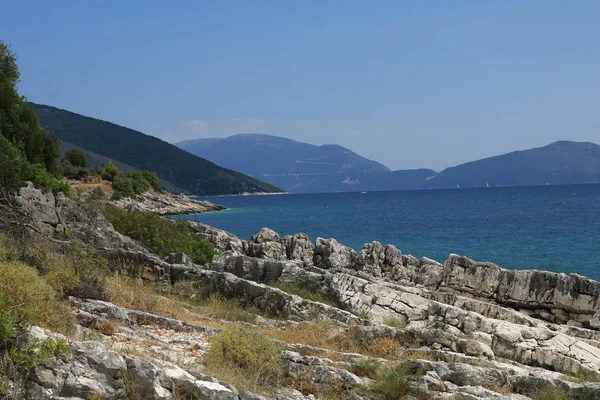 Kefonya, Yunanistan 'ın güzel kıyı manzarası