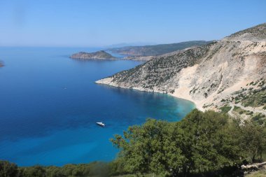 Kefonya, Yunanistan 'ın güzel kıyı manzarası