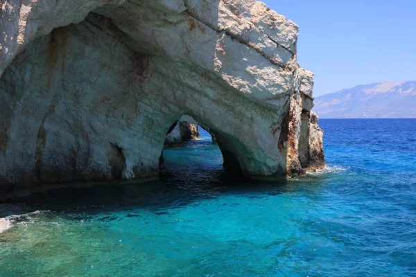 Blue Caves Zakynthos Greece — Stock Photo, Image