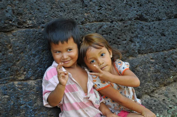 Bambini Cambogiani Classe — Foto Stock