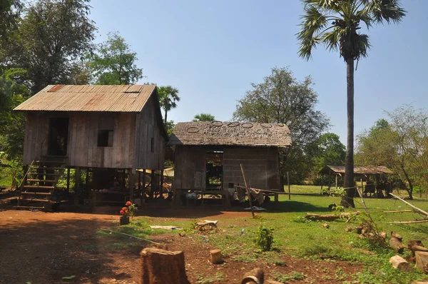Vista Del Piccolo Paese Vicino Siam Reap Cambogia — Foto Stock
