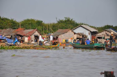 Chong Kneas Yüzen Köyü, Siem Reap, Kamboçya