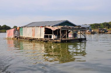 Chong Kneas Yüzen Köyü, Siem Reap, Kamboçya
