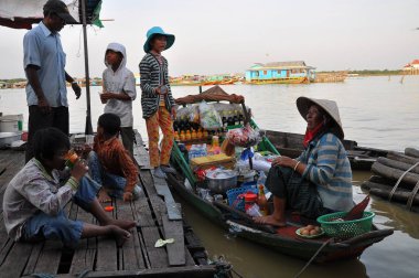 Chong Kneas Yüzen Köyü, Siem Reap, Kamboçya