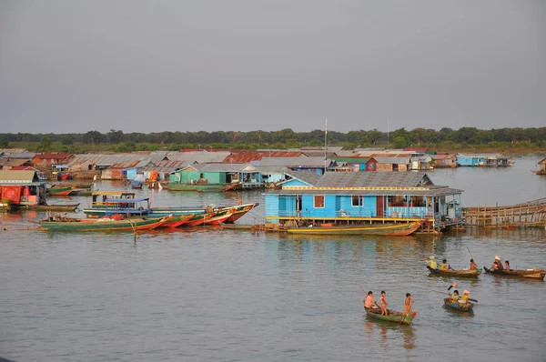 Chong Kneas Floating Village Siem Reap Camboya — Foto de Stock