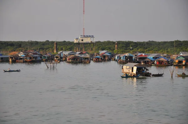 Chong Kneas Floating Village Siem Reap Camboya — Foto de Stock