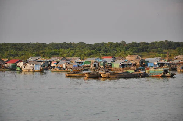 Chong Kneas Floating Village Siem Reap Camboya — Foto de Stock