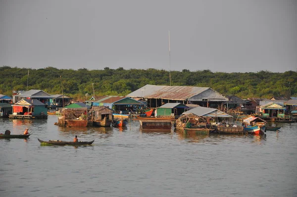 Chong Kneas Floating Village Siem Reap Camboya — Foto de Stock