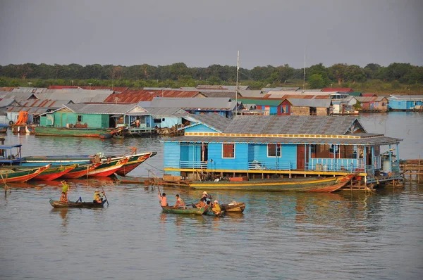 Chong Kneas Floating Village Siem Reap Camboya — Foto de Stock