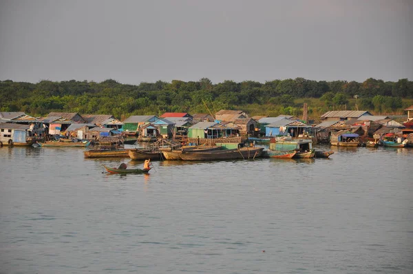 Chong Kneas Floating Village Siem Reap Camboya — Foto de Stock